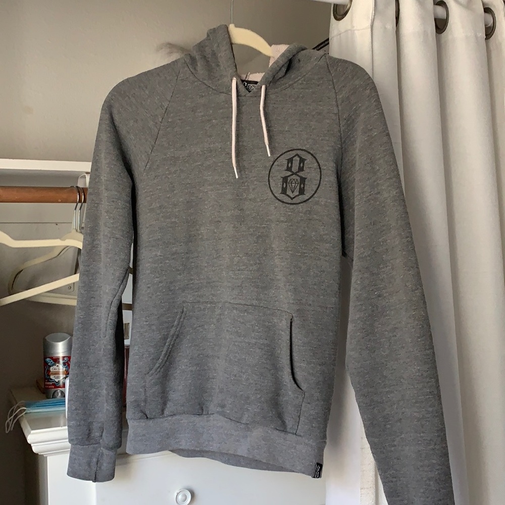 Rebel Eight Gray Hoodie